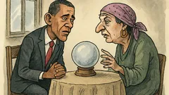 Vtip: Obama přijde k vědmě…