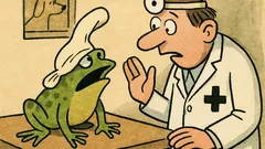 Vtip: Přijde žába s ponožkou na hlavě