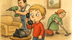 Vtip: Pepíčkovi v pokoji zazvoní telefon