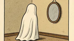 Vtip: Proč se neviditelný duch dívá do zrcadla?