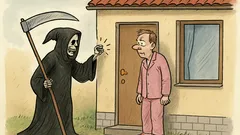 Vtip: Je to černé a klepe na dveře