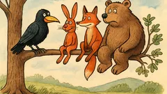 Vtip: Sedí vrána na větvi…