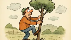 Vtip: Lezl do pětimetrové výšky...