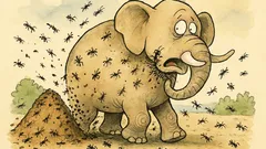 Vtip: Jde slon kolem mraveniště…