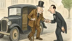 Vtip: Nedoslýchavý lord vystoupí z kočáru…