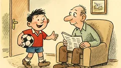 Vtip: Přijde malý Pepíček domů z fotbalu…