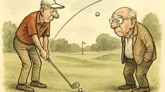 Vtip: Manželka se ptá: „Jaký golf?“