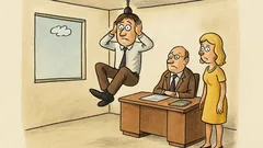 Vtip: Chlap visí pod stropem…