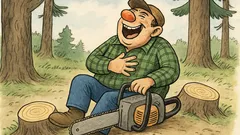 Vtip: Víte, jak se smějou dřevorubci?