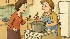 Vtip: Žena povídá kamarádce o hrachové polévce