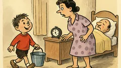 Vtip: Pepíček jde s kýblem vody