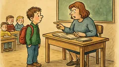 Vtip: Pepíčku, proč jsi přišel pozdě do školy?