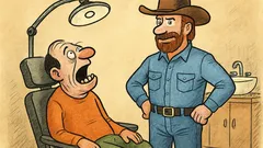 Vtip: Chuck Norris nikdy nechodí k zubaři