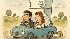 Vtip: Na svatební cestě chtěla lednici