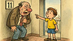 Vtip: Pepíček vede pána do 11. patra