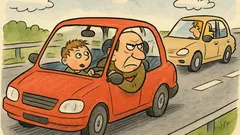 Vtip: Jede Štěpánek s tatínkem po dálnici